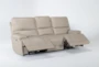 Watkins Linen 89" Power Reclining Sofa With Power Headrest, Built-In Battery & USB - Side