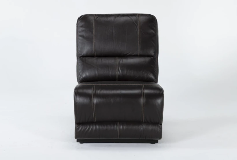 Watkins Coffee Leather Armless Chair - 360