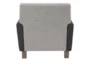 Beige Two Tone Accent Chair - Back