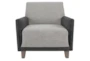 Beige Two Tone Accent Chair - Front