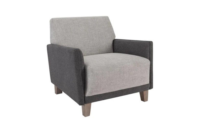 Beige Two Tone Accent Chair - 360