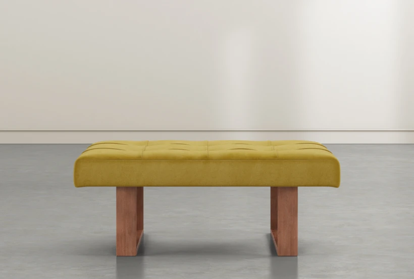 Besom Yellow Cocktail Ottoman - 360
