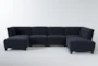 Benton IV 5 Piece Modular 130" Sectional With Right Arm Facing Bumper - Side
