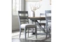 Ozzie Grey Upholstered Ladderback Dining Side Chair - Room