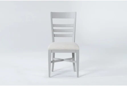 Ozzie Grey Upholstered Ladderback Dining Side Chair