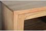 Blonde Wood Glass Door Cabinet  - Detail
