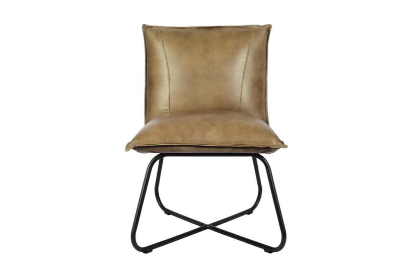 Brown Leather Chair - 360