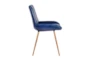 Blue Leather Chair  - Side