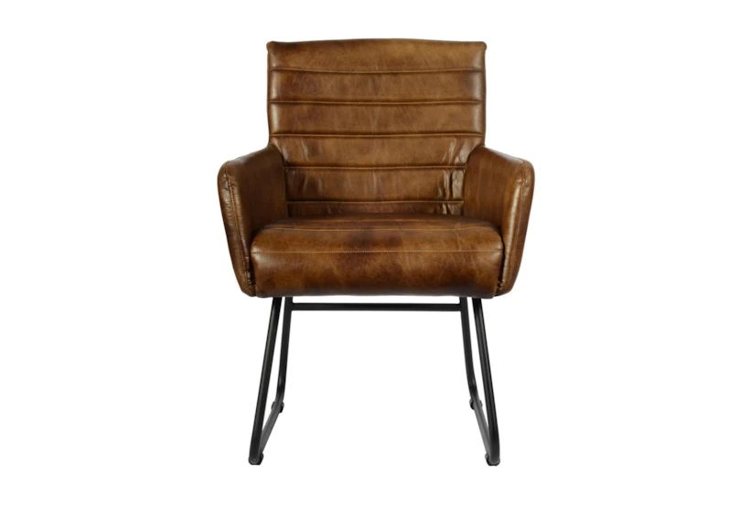 Espresso Leather Chair  - 360