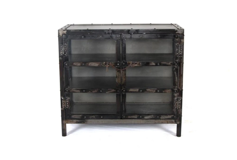 Iron And Glass 36" Sideboard