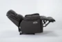 Eckhart Brown Leather Power Recliner with Power Headrest & USB - Recline