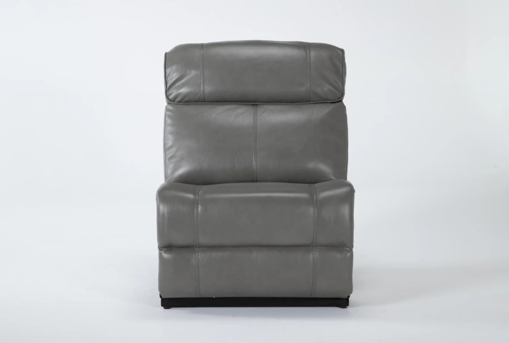 Eckhart Grey Leather Armless Chair