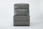 Eckhart Grey Leather Armless Chair - Signature