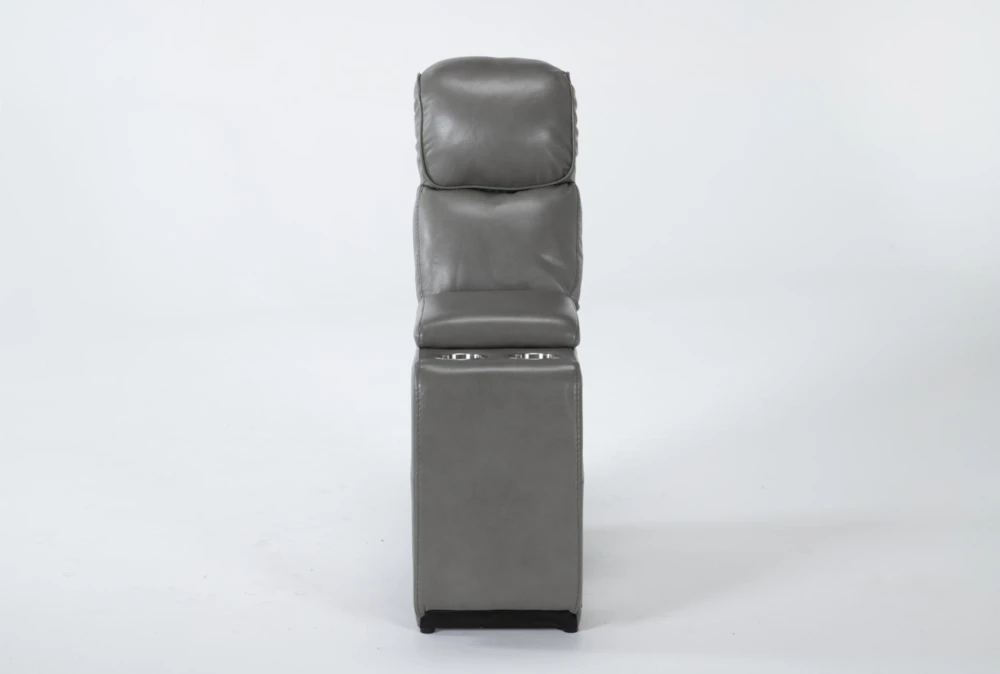 Eckhart Grey Leather Console with USB