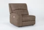 Palmer Brown Power Left Arm Facing Recliner with Power Headrest & USB - Side