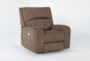 Palmer Brown Power Recliner With Power Headrest & USB - Side