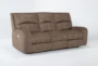 Palmer Brown 85" Power Reclining Sofa With Power Headrest & USB - Side