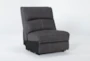 Palmer Grey Armless Chair - Side