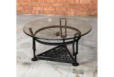 Bicycle Spoke Coffee Table