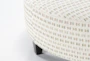 Perch II Fabric Large Round Ottoman - Detail