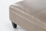 Perch II 58" Leather Large Rectangle Storage Ottoman - Detail