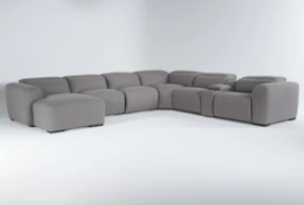 Morro Bay 7 Piece 177" Power Reclining Sectional With Left Arm Facing Chaise,Power Headrest & Usb