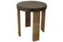 Wood + Abaca Rope Round Accent Table - Signature