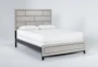 Finley White California King Wood Panel Bed - Side
