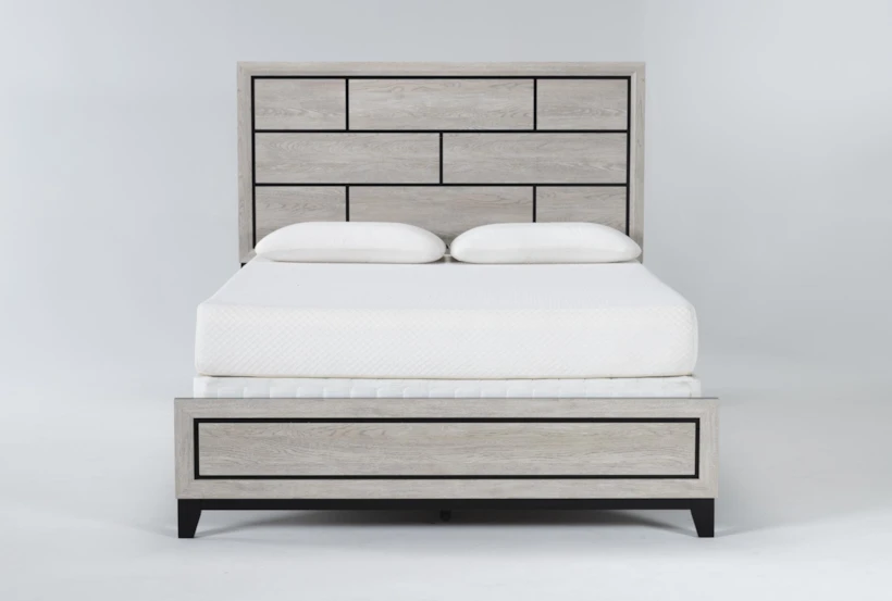 Finley White Queen Panel Bed - 360