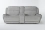 Terence Pebble 101" 3 Piece Power Reclining Modular Console Loveseat with Power Headrest & USB - Signature
