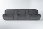 Terence Graphite 146" 5 Piece Power Reclining Modular Home Theater Sectional with Power Headrest & USB - Signature