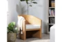 Natural Woven Curved Accent Chair By Nate Berkus + Jeremiah Brent - Room