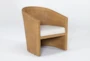 Natural Woven Curved Accent Chair By Nate Berkus + Jeremiah Brent - Side