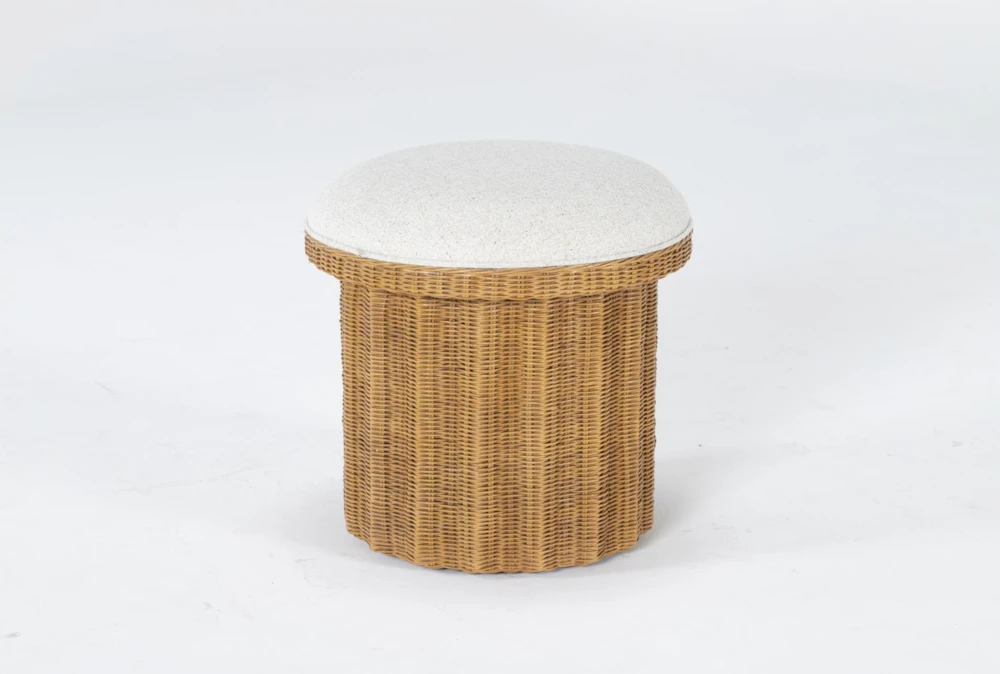 Natural Woven Accent Ottoman By Nate Berkus And Jeremiah Brent