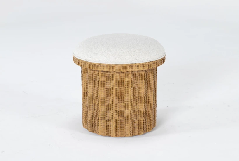 Natural Woven Accent Ottoman By Nate Berkus And Jeremiah Brent - 360