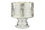 6 Inch Mercury Glass Cylinder Pedestal Vase - Material