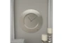 Round Layered Rim Wall Clock - Silver - Room