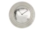 Round Layered Rim Wall Clock - Silver - Signature