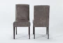 Garten Taupe Dining Side Chair With Espresso Finish Set Of 2 - Signature