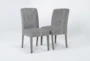 Garten Stone Dining Side Chair With Greywash Finish Set Of 2 - Side