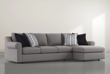 Bryden Chenille 2 Piece 134" Sectional With Right Arm facing Chaise