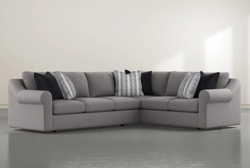 Bryden Chenille 2 Piece 131" Sectional With Left Arm facing Sofa - 360