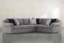 Bryden Chenille 2 Piece 131" Sectional With Left Arm facing Sofa - Signature