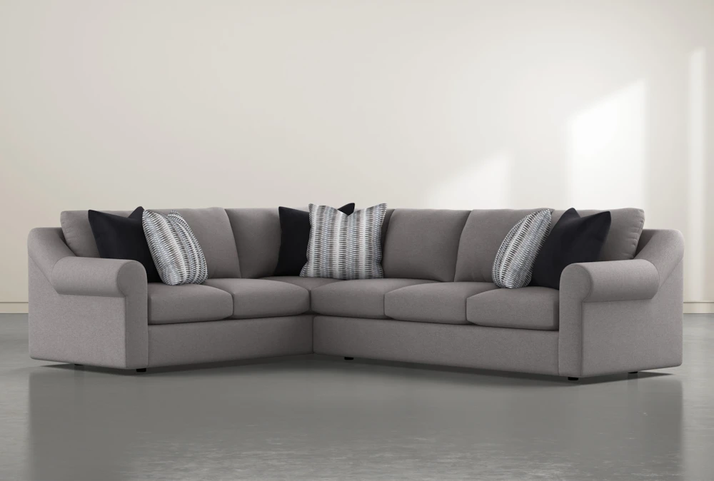 Bryden Chenille 2 Piece 131" Sectional With Right Arm facing Sofa