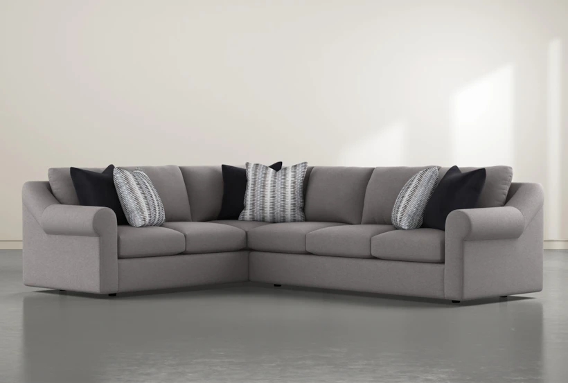 Bryden Chenille 2 Piece 131" Sectional With Right Arm facing Sofa - 360