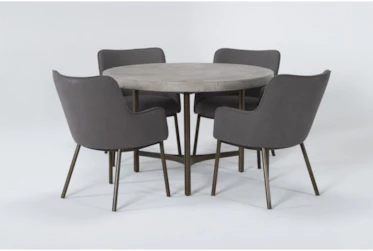 Stratus 47" Round Dining Set For 4