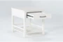 Presby White End Table - Side