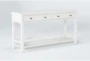 Presby White 54" Console Table - Side