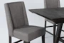 Double Bridge 7 Piece Extension Counter Set With Upholstered Stools - Detail