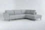 Ginger Grey 2 Piece 110" Sectional With Right Arm Facing Chaise - Signature